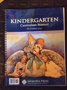 Memoria Press Kindergarten Curriculum Manual - Blue Illustrated Cover